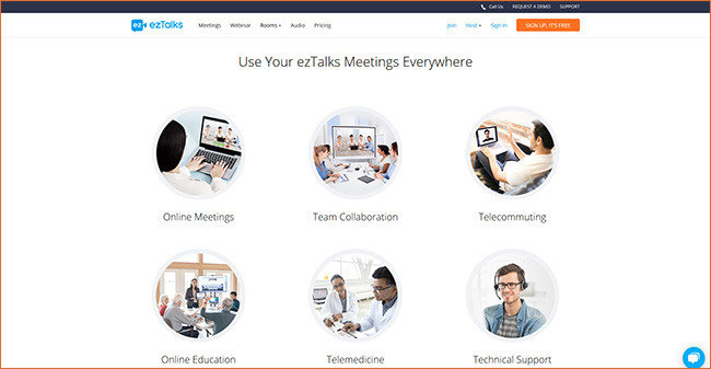 eztalks meetings para teletrabajo